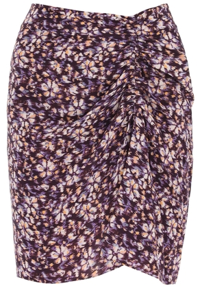 Isabel marant etoile angelica viscose mini skirt - 34 Purple