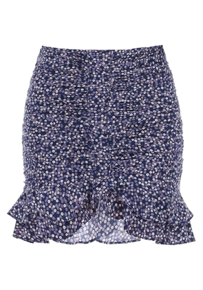 Isabel marant milendi silk mini skirt - 34 Blue