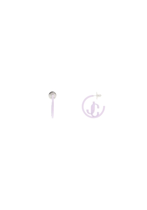 Jimmy choo jc monogram hoops earrings - OS Purple