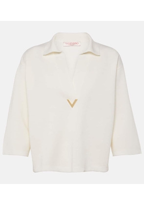 Valentino VGold cropped wool top
