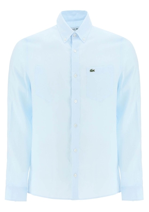 Lacoste light linen shirt - 37 Blue