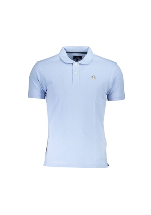 La Martina Light Blue Cotton Polo Shirt - XXL