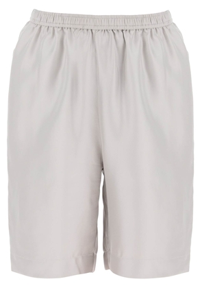 Loulou studio silk zinia shorts set - S Grey