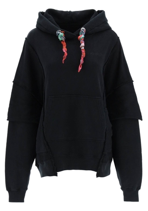 Khrisjoy oversized hooded sweatshirt - 0 Black