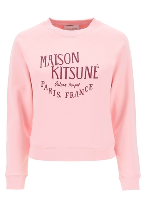 Maison Kitsune crew-neck sweatshirt with print - S Rose
