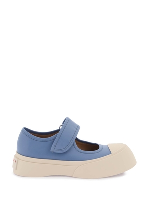 Marni pablo mary jane nappa leather sneakers - 39 Blue