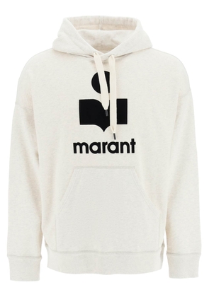 Marant miley hoodie with flocked logo - L Grey