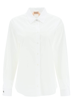 N.21 shirt with jewel buttons - 42 White