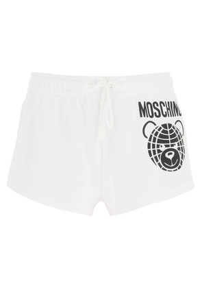 Moschino sporty shorts with teddy print - 38 White