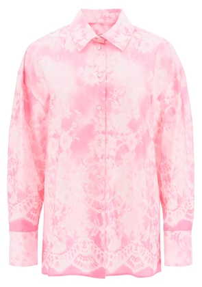 Msgm oversized shirt with all-over print - 40 Rose