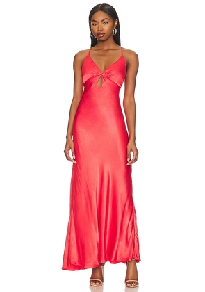Bardot Zuri Slip Dress in Coral. Size 8.