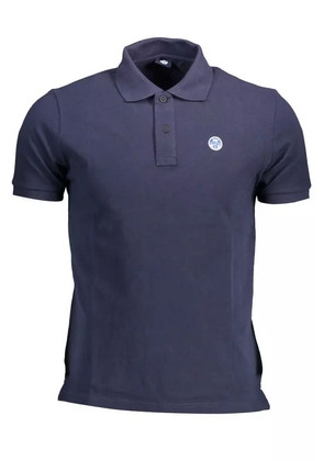 North Sails Blue Cotton Polo Shirt - L