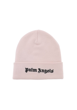 Palm angels beanie with logo - OS Rose