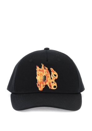 Palm angels burning monogram baseball cap - OS Black