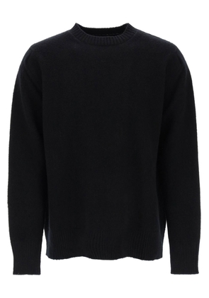Oamc wool sweater with jacquard logo - M Black