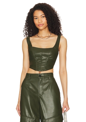 AFRM Remmie Bustier Top in Olive. Size L, M, S, XL, XXL.