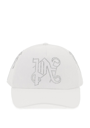 Palm Angels pa monogram baseball cap - OS White