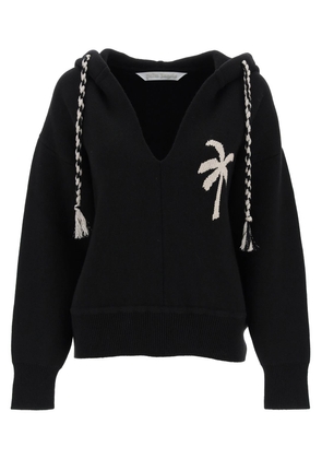 Palm angels palm knitted hoodie - XS Black