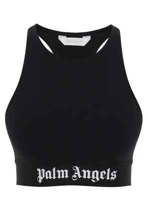 Palm angels sport bra with branded band - M Black