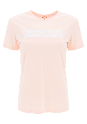 Parajumpers box slim fit cotton t-shirt - XS Rose