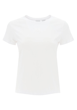Pinko embroidered effect logo t-shirt - L White