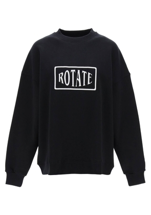 Rotate crew-neck sweatshirt with logo embroidery - XS Black