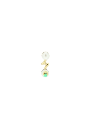 Saf safu not kawaii single earring - OS White