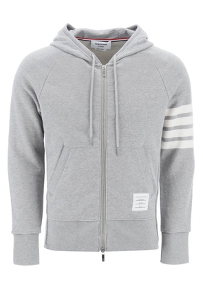 Thom Browne 4-bar zip-up hoodie - 1 Grey