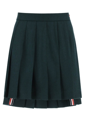 Thom browne flannel mini pleated skirt - 38 Green