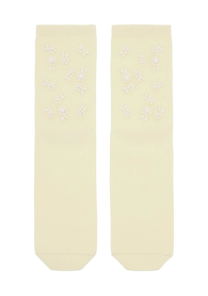 Simone rocha crystals socks - OS White