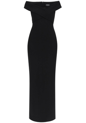 Solace london maxi dress ines with - 12 Black