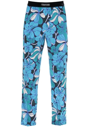 Tom ford pajama pants in floral silk - L Blue