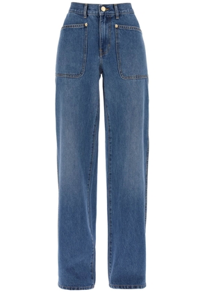 Tory burch high-waisted cargo style jeans in - 25 Blue