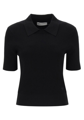 Tory burch knitted polo shirt - M Black