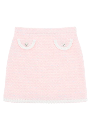 tweed mini skirt - 40 Rose