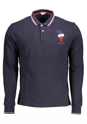 U.S. Polo Assn. Blue Cotton Polo Shirt - XL
