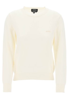 vera cotton crewneck pullover - L White