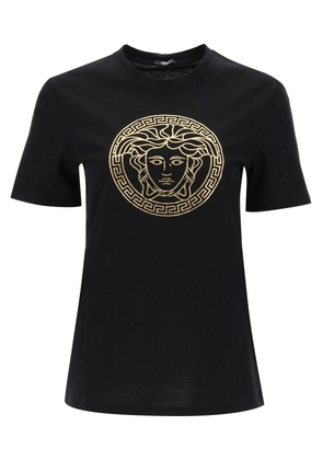 Versace medusa crew-neck t-shirt - 38 Gold