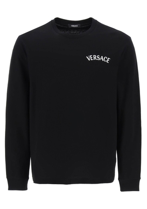 Versace milano stamp long-sleeved t-shirt - L Black