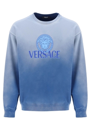 Versace gradient medusa sweatshirt - L Blue