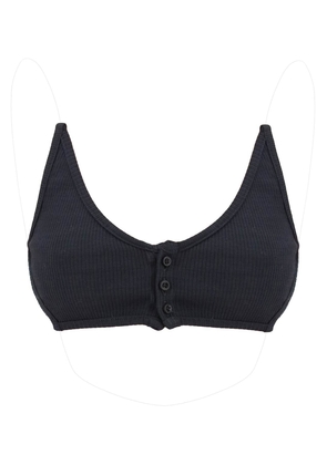 Y Project invisible strap crop top with spaghetti - M Black