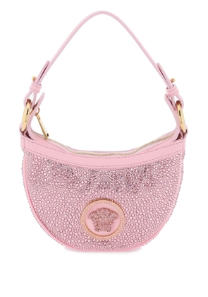 Versace repeat mini hobo bag with crystals - OS Rose