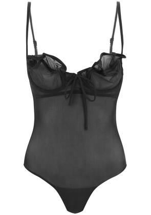 Y project wired mesh bodysuit - M Black