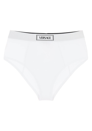 Versace ribbed briefs with 90s logo - 2 White