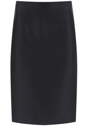 Versace wool silk pencil skirt - 42 Black