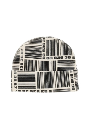 Vtmnts barcode monogram beanie hat - OS Black