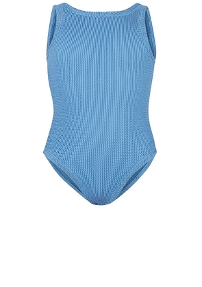 Hunza G Baby Classic One Piece in Blue.