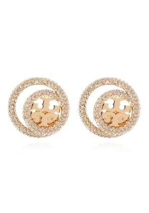 Tory Burch Double-Ring Embellished Earrings