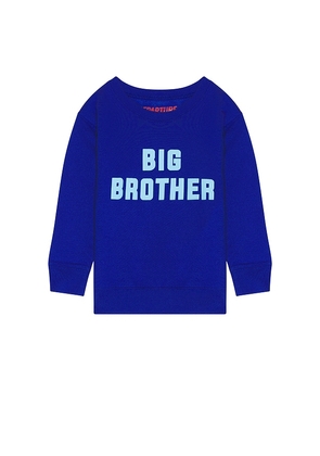DEPARTURE Big Brother Sweatshirt in Blue. Size 4, 6.