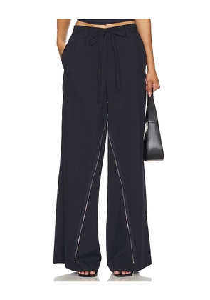 Helmut Lang Gusset Wide Leg Pant in Navy. Size XS.